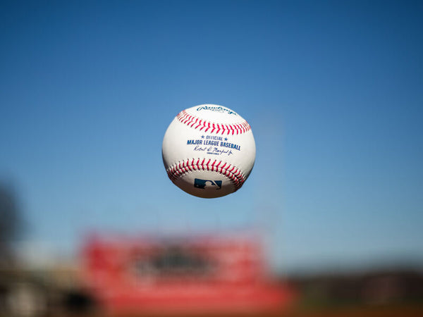 Rawlings baseball flying through the air