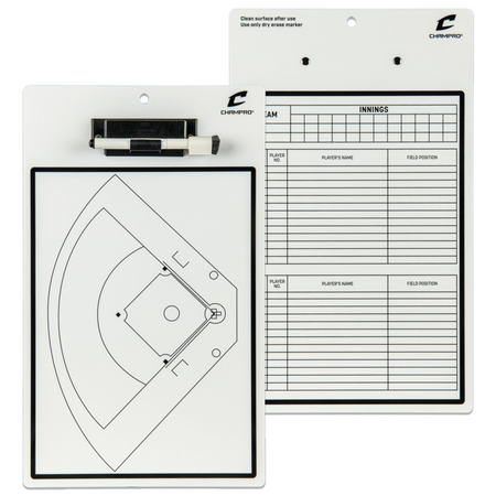 Champro Baseball/Softball Coach's board- Dry Erase with Marker