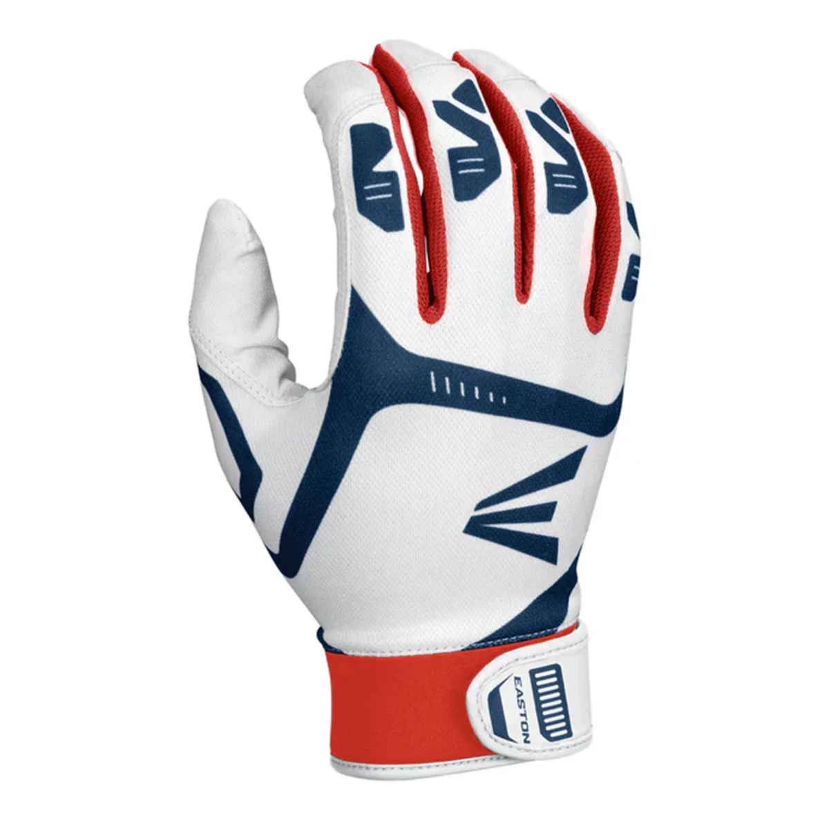 Easton Gametime Youth Batting Glove WHITE NAVY RED