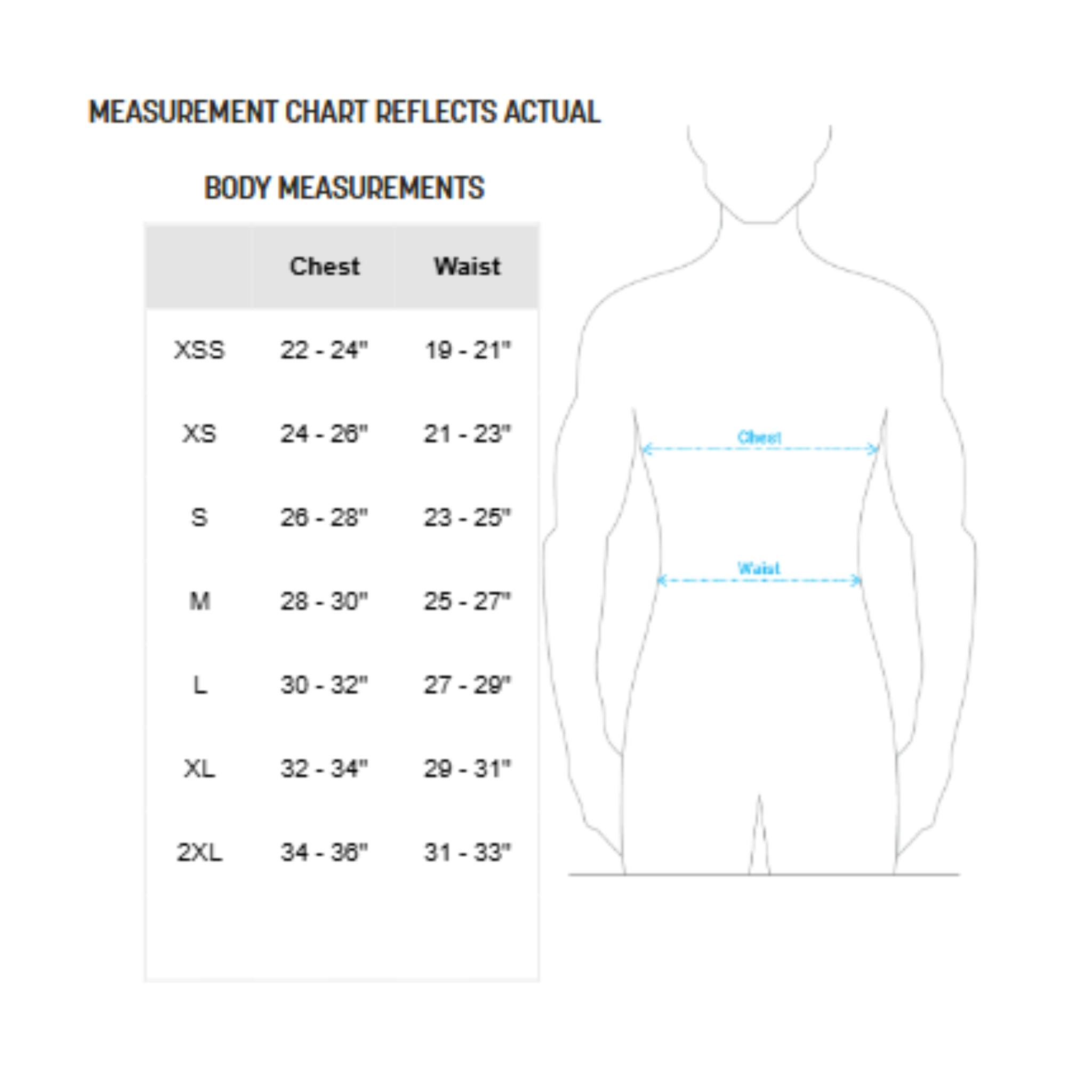 Gunner Athletic-Youth Gunner Shooter Shirt Size chart 