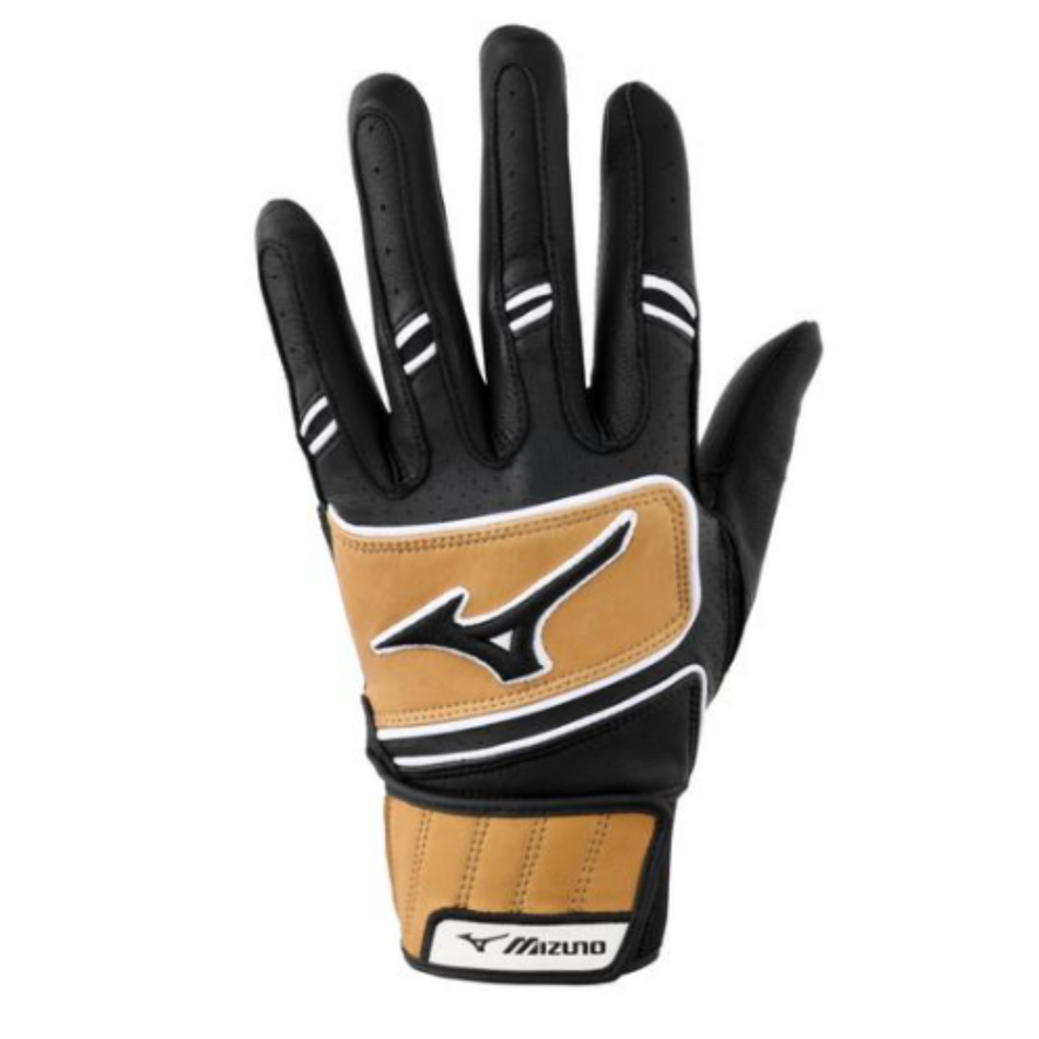 Mizuno Pro Select Batting Glove Black with tan