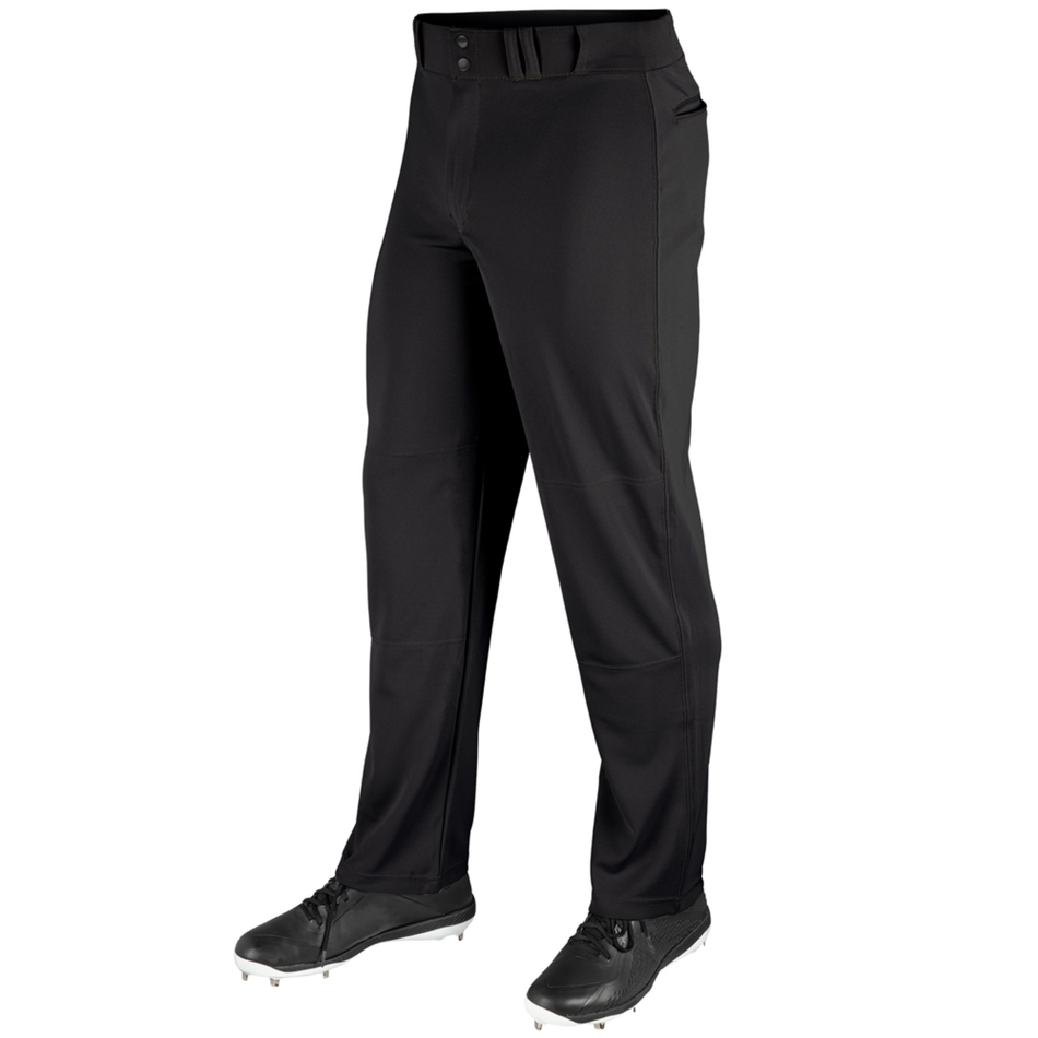 Champro MVP Open-Bottom Relaxed Fit Adult Baseball Pants - Black