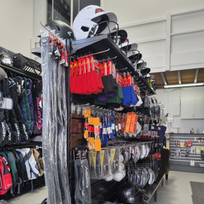 Baseball equipment at Base 2 Base Sports