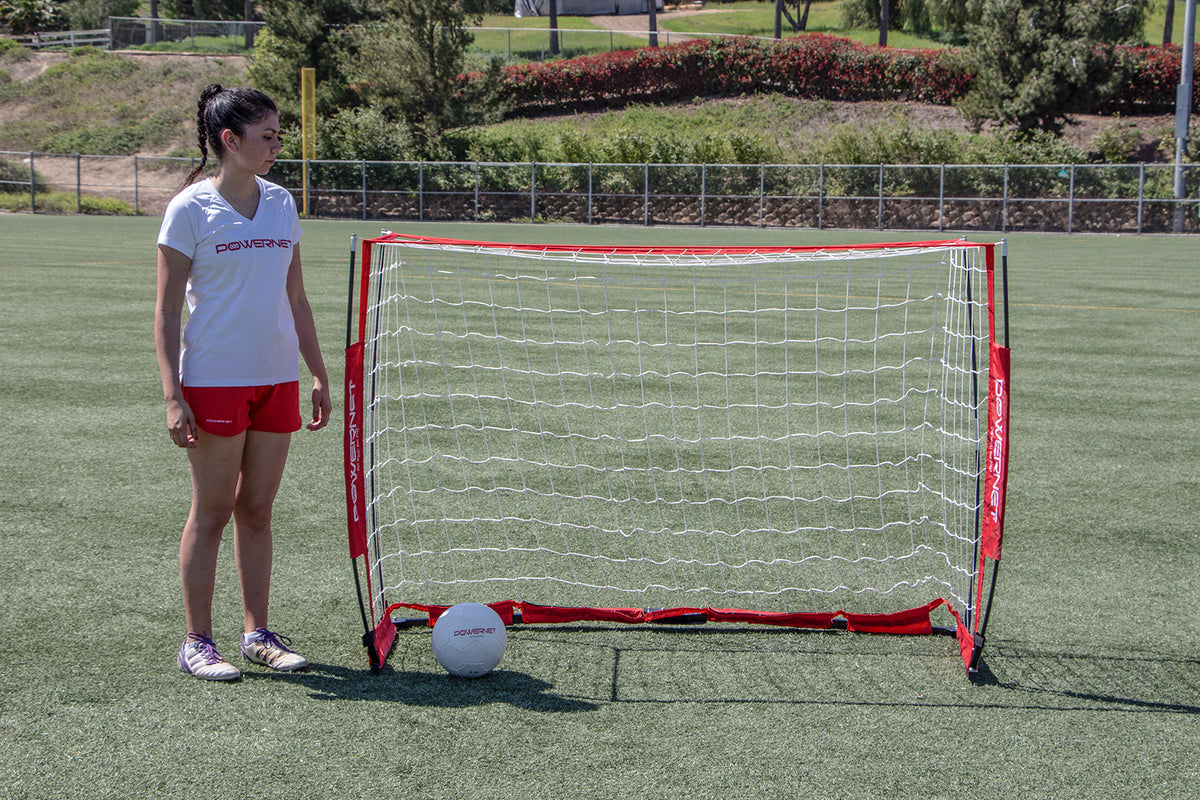 PowerNet 6 x 4 Portable Soccer Football Goal with Net | Base 2 Base Sports