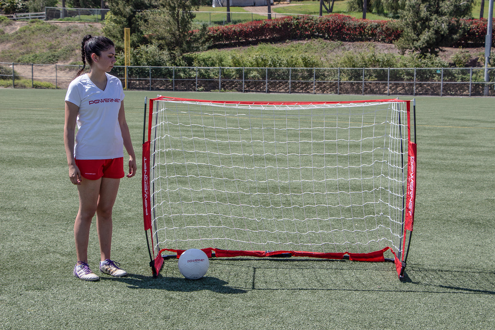PowerNet 6 x 4 Portable Soccer Football Goal with Net | Base 2 Base Sports