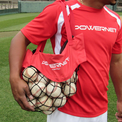 PowerNet Zippered Removable Ball Caddy Baseball Softball