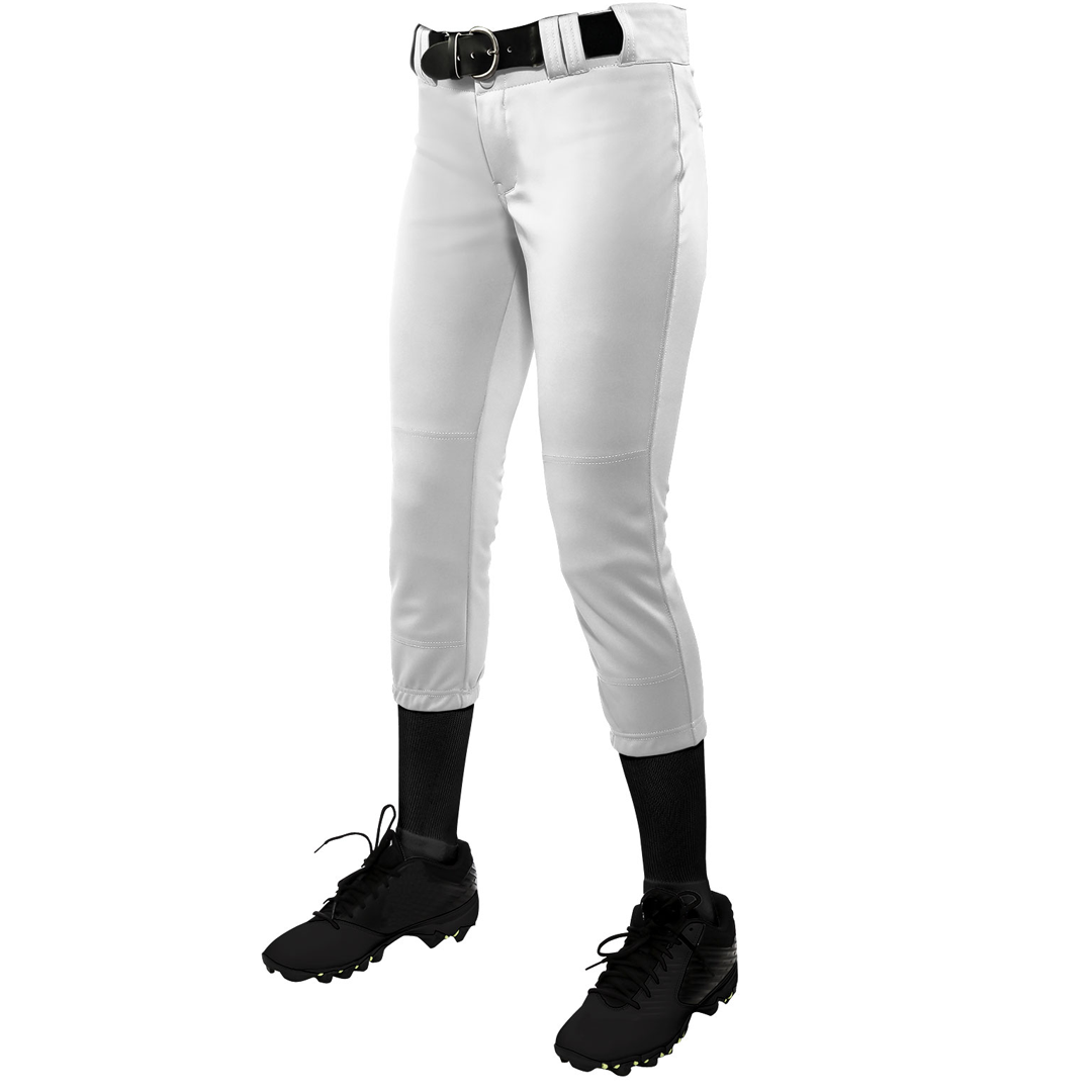 Champro Tournament Girl's Traditional Low-Rise Pants - White