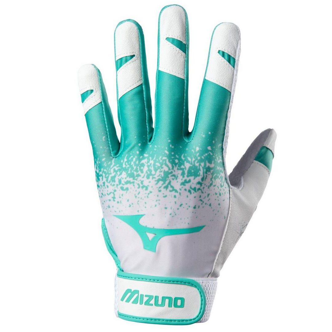 Mizuno Finch Women s Batting Gloves in Mint Green