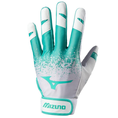 Mizuno Finch Batting Gloves_330412_4D_Mint_front_Base 2 Base Sports