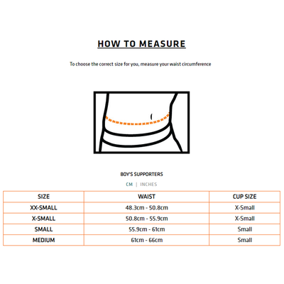 Shock Doctor Core Brief Bio-Flex Cup-Boys-Size Chart-Base 2 Base Sports