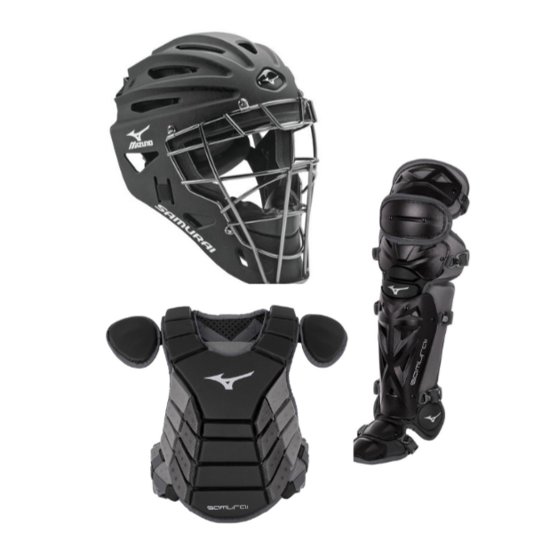 Mizuno SAMURAI Adult Catchers Set Black/Grey